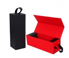Foldable Wine Packaging Boxes for One Bottle