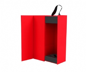 Foldable Wine Packaging Boxes for One Bottle